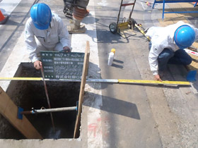 試験堀工写真